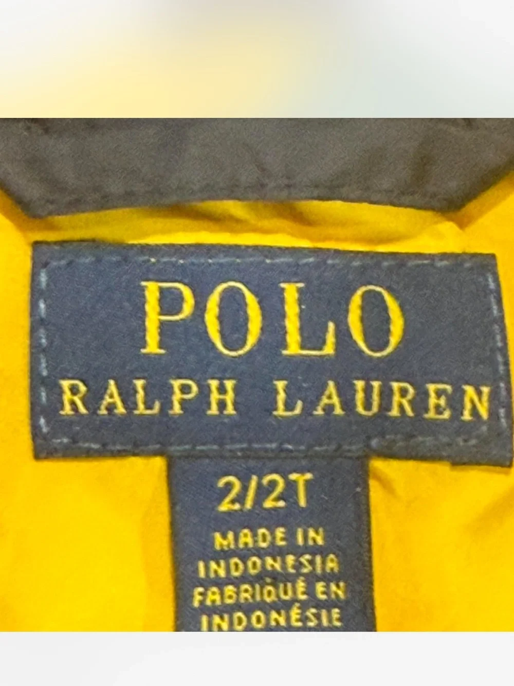 Polo by Ralph Lauren Yellow & Navy Hooded Jacket